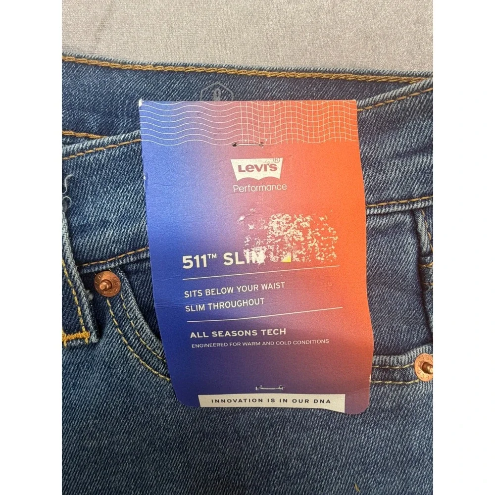 New Levi Performance 511 Slim Fit Jeans Size Size 29X30
